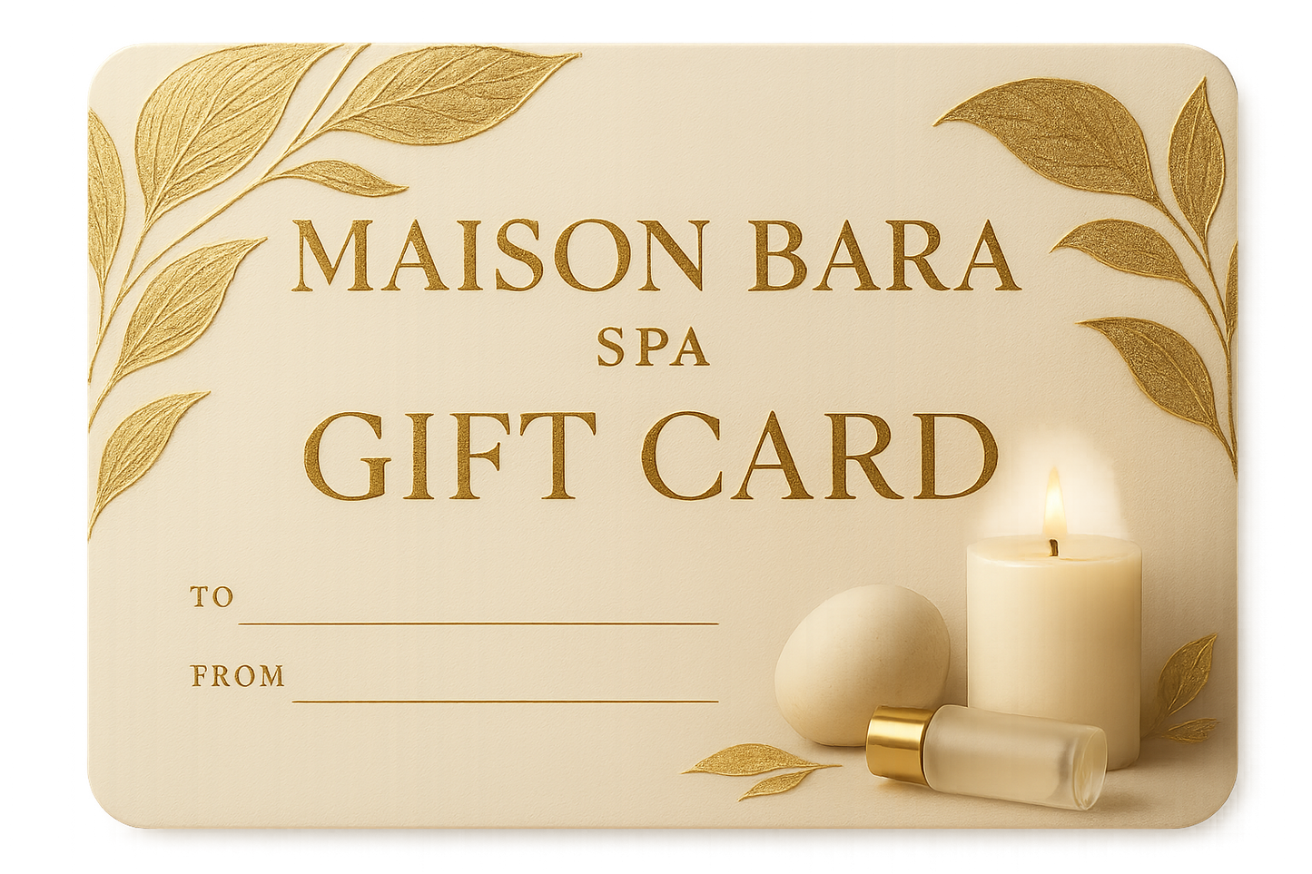 Luxury Gold Gift Card Design