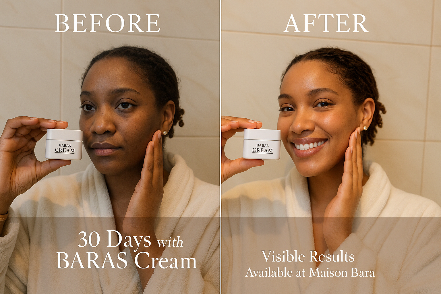 BARAS Cream Before and After