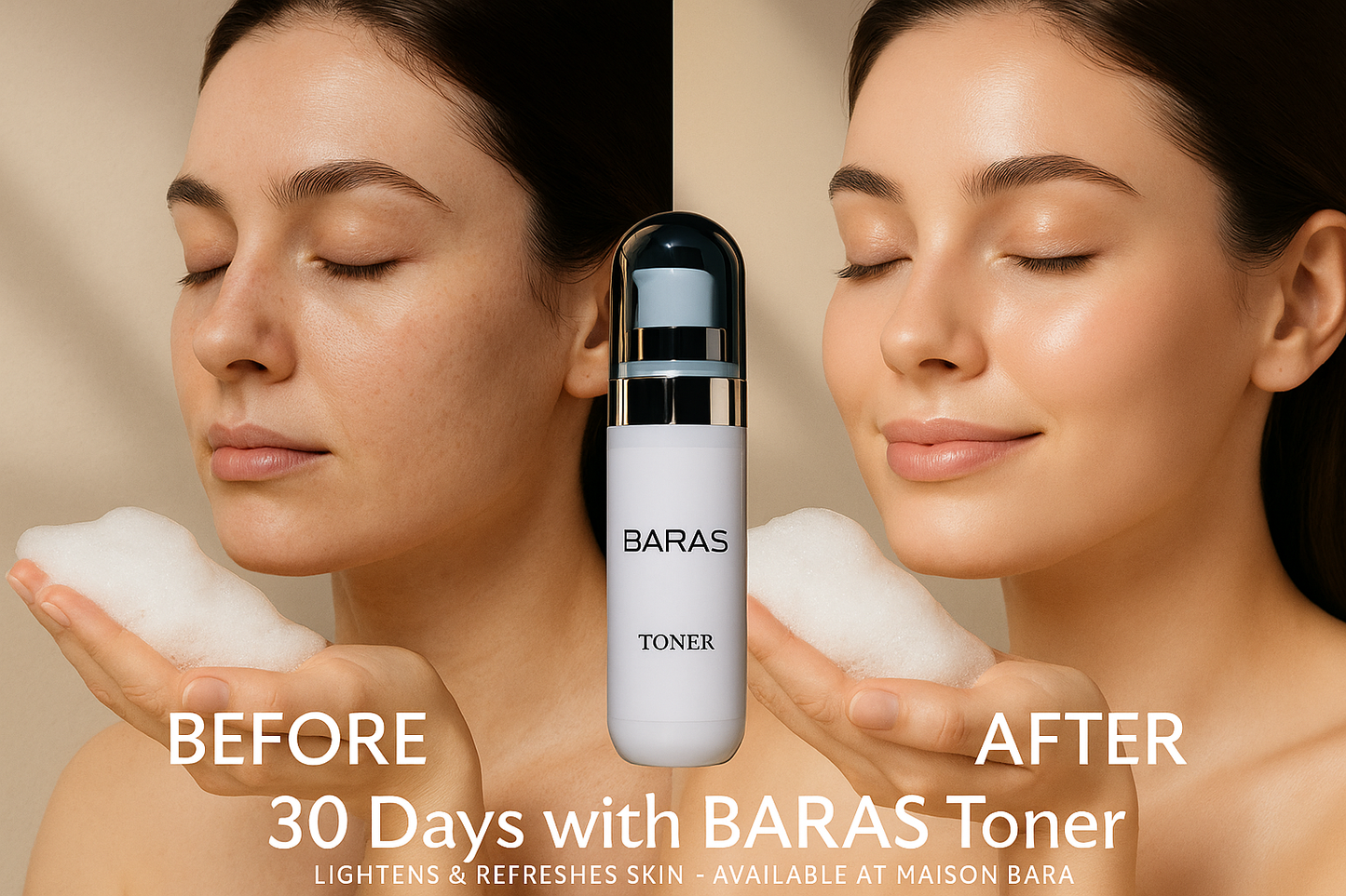 BARAS Toner Before and After