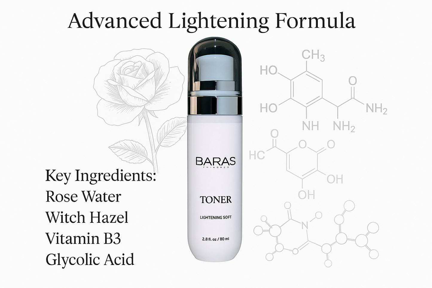 BARAS Toner Ingredients Highlight