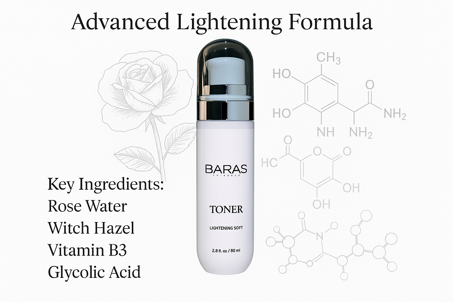 BARAS Toner Ingredients Highlight