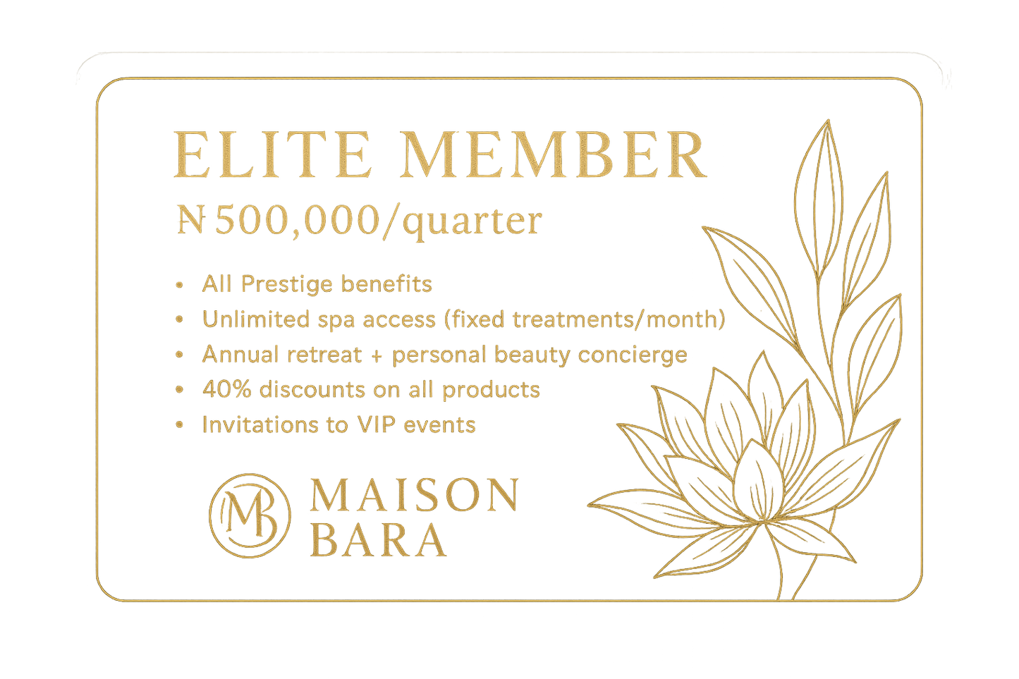 Elite Member Card