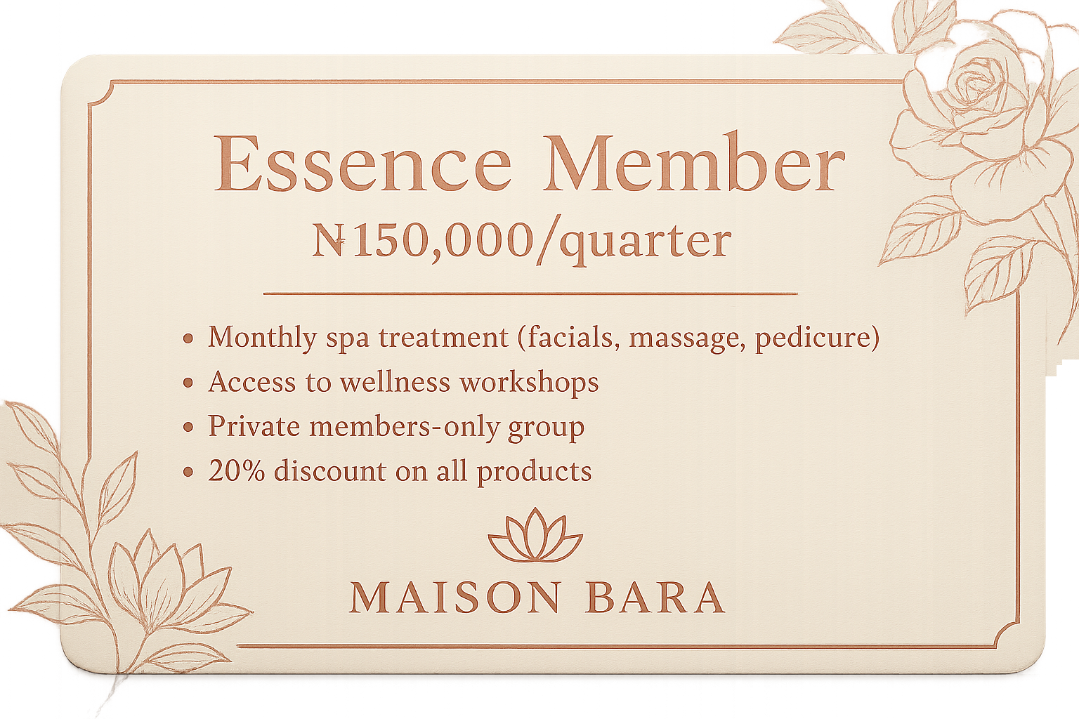 Essence Member Card