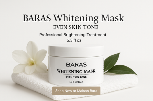 BARAS Whitening Mask Website Hero Banner