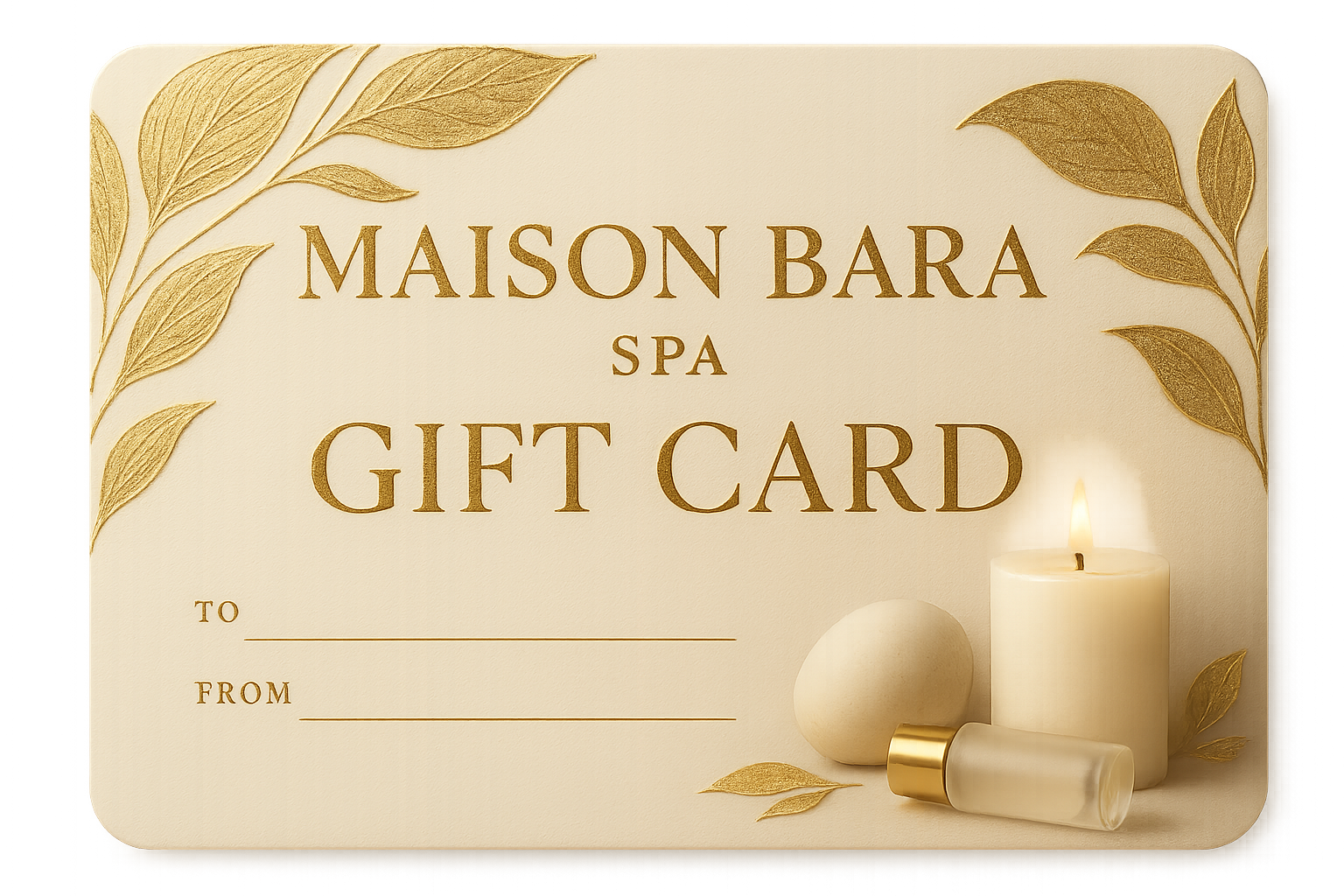 Luxury Gold Gift Card Design