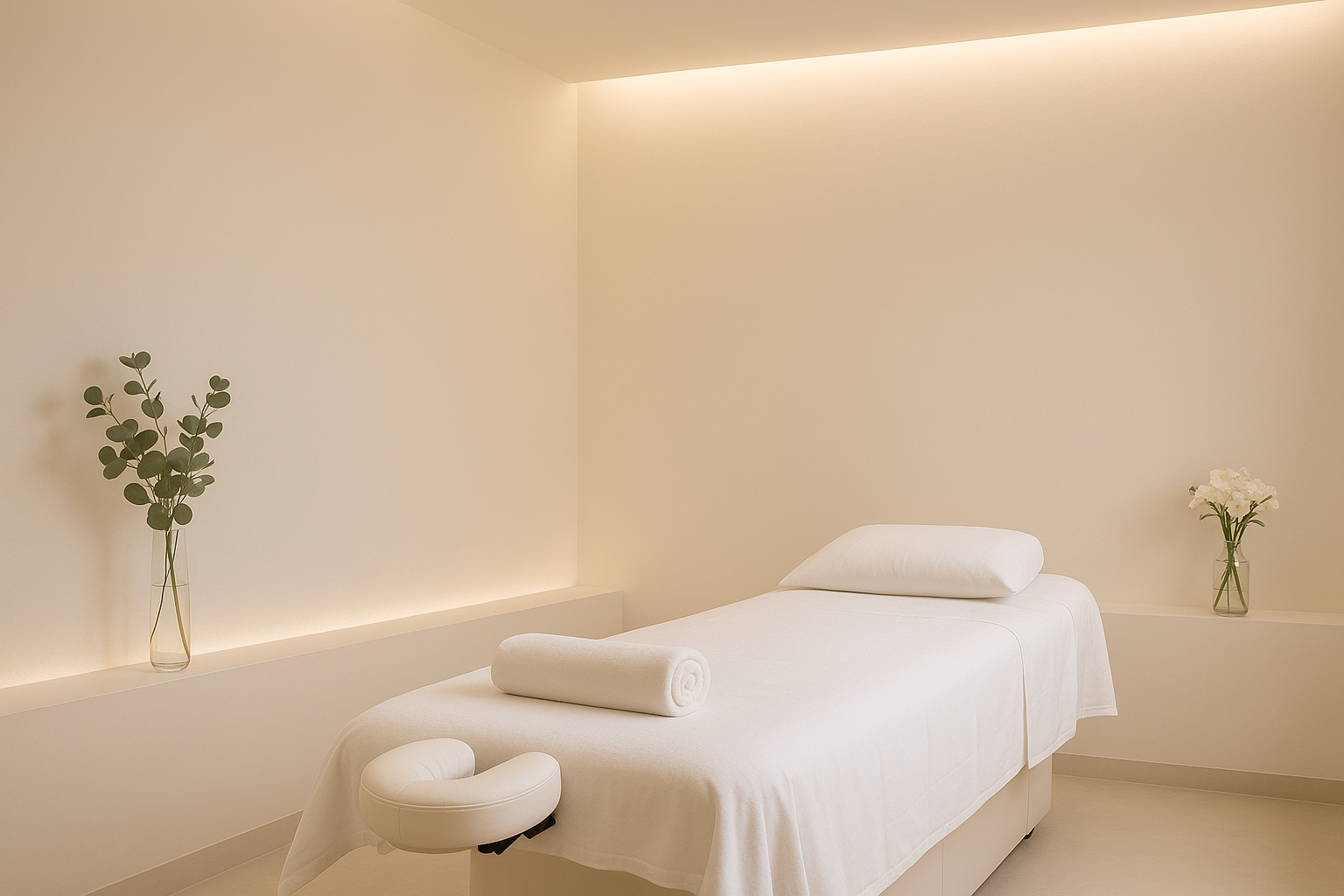 Minimalist Luxury Spa Treatment Room