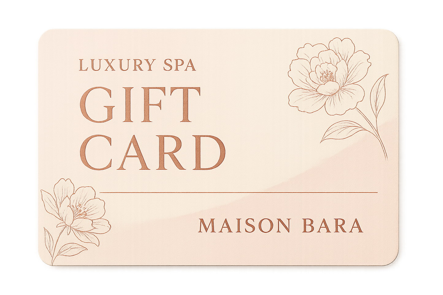 Rose Gold Spa Gift Card