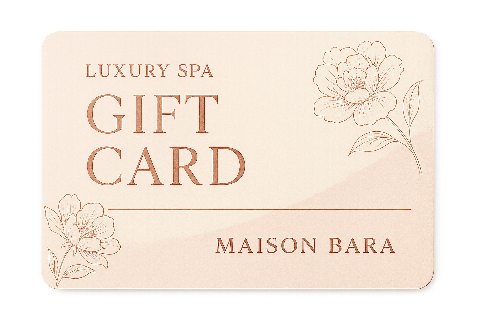Rose Gold Spa Gift Card